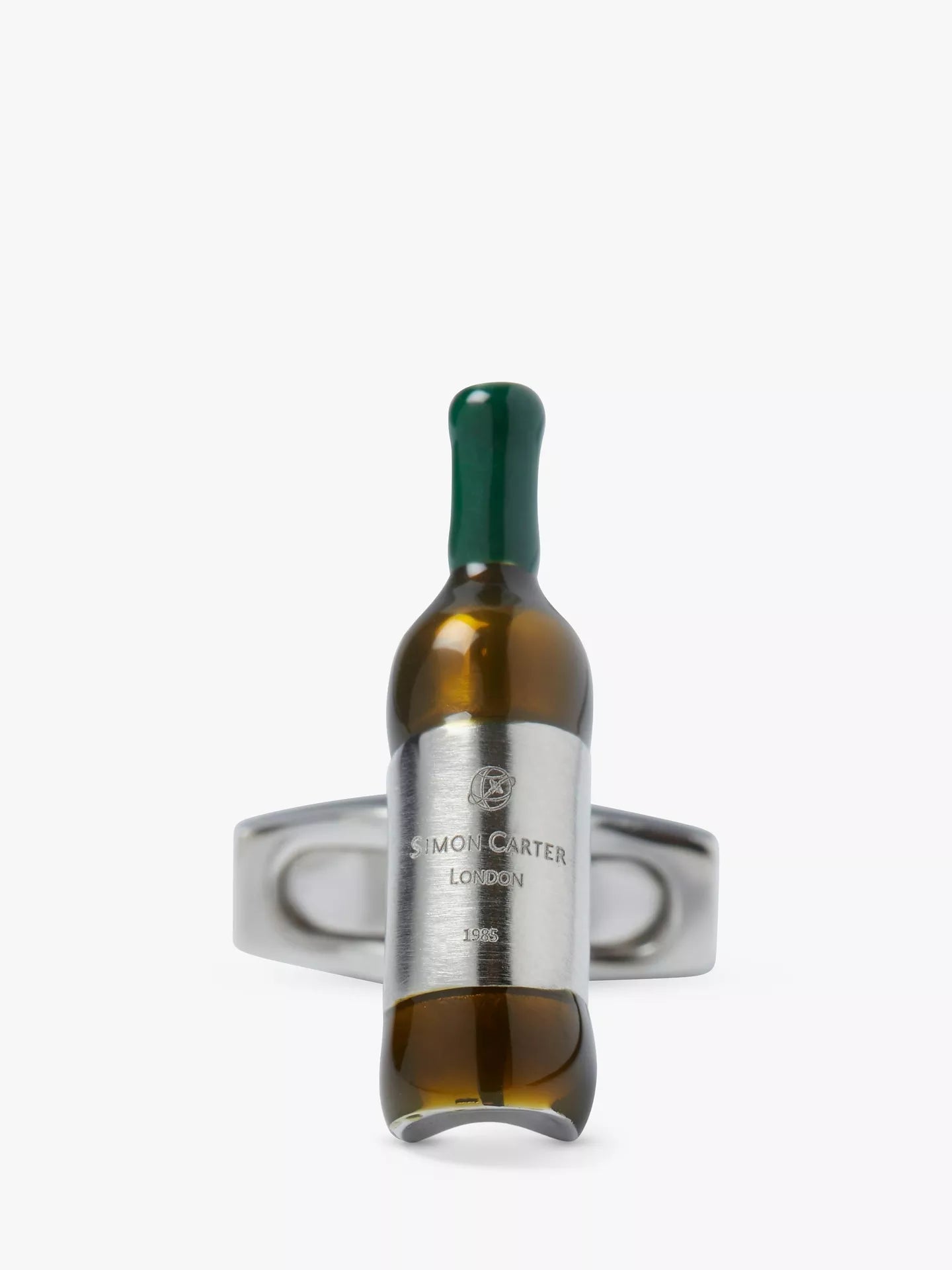 Green & Silver Wine Bottle Cufflinks - Shop Authentic cufflinks(s) from Maybrands - for as low as ₦91000!