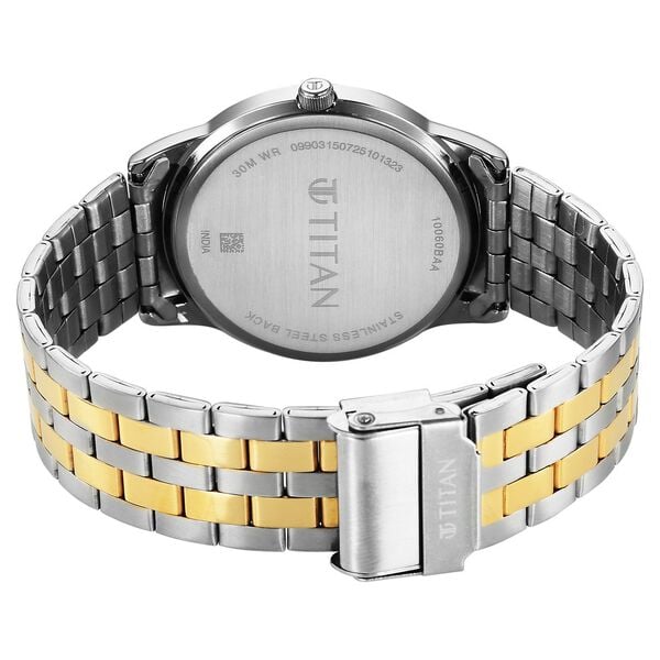 Titan Karishma Festive Analog with Royal Blue Dial Dual Tone Stainless Steel Strap Watch for Men 10060BM03 - Shop Authentic TITMENWAT(s) from Maybrands - for as low as ₦96000!