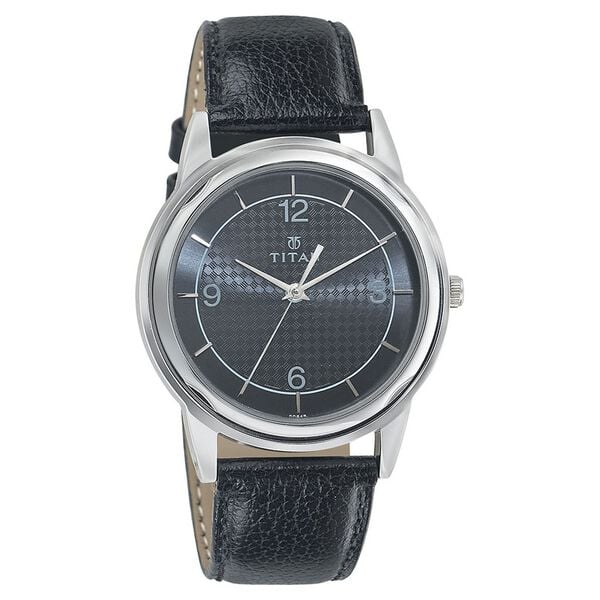 Titan Quartz Analog Black Dial Leather Strap Watch for Men 1638SL04 - Shop Authentic TITMENWAT(s) from Maybrands - for as low as ₦70000!