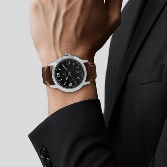 Titan Quartz Analog Black Dial Leather Strap Watch for Men NU1730SL02 - Shop Authentic TITMENWAT(s) from Maybrands - for as low as ₦116000!