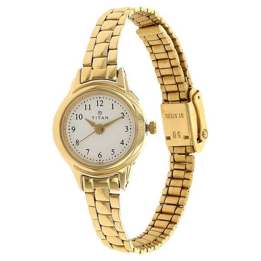 Titan Quartz Analog White Dial Stainless Steel Strap Watch for Women 2401WM01 - Shop Authentic TITWOMWAT(s) from Maybrands - for as low as ₦105500!