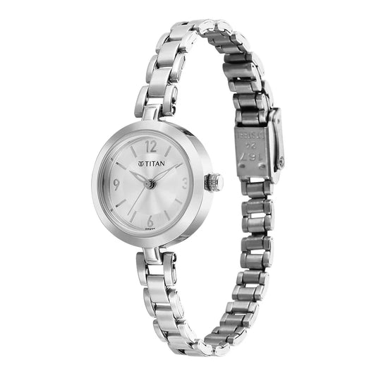 Titan Women's Watch Analog Silver Dial with Silver Stainless Steel Band 2598SM07 - Shop Authentic TITWOMWAT(s) from Maybrands - for as low as ₦90000!