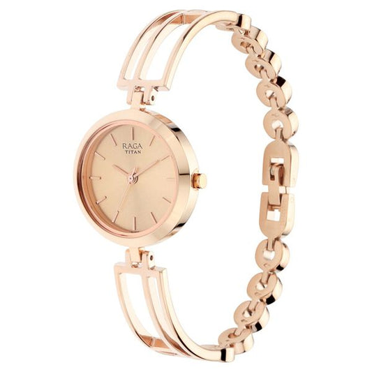 Titan Raga Viva Rose Gold Metal Analog Strap Watch for Women NT2622WM01 - Shop Authentic TITWOMWAT(s) from Maybrands - for as low as ₦153000!
