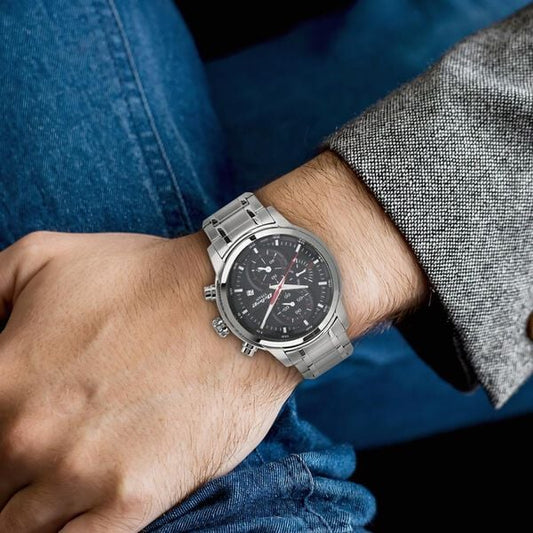 Titan Octane Chrono Black Dial Stainless Steel Strap watch for Men NU90086SM01 - Shop Authentic TITMENWAT(s) from Maybrands - for as low as ₦279500!