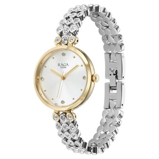 Titan Raga Showstopper Quartz Analog Silver Dial Metal Strap Watch for Women NU95262BM01 - Shop Authentic TITWOMWAT(s) from Maybrands - for as low as ₦184500!