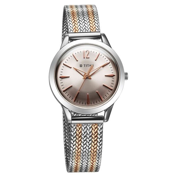 Titan Titan Timeless Urban Quartz Analog Pink Dial Metal Strap Watch For Women NU95287KM01 - Shop Authentic TITWOMWAT(s) from Maybrands - for as low as ₦248000!