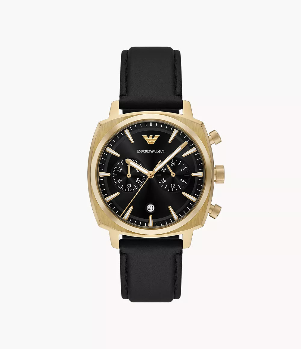 Emporio Armani Leather Watch Price Emporio Armani Men's