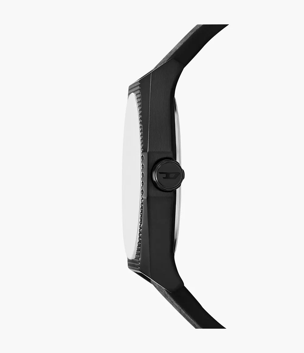 Diesel Scraper Three-Hand Black Leather Watch and Bracelet Set DZ2210SET - Shop Authentic Watches(s) from Maybrands - for as low as ₦456000!