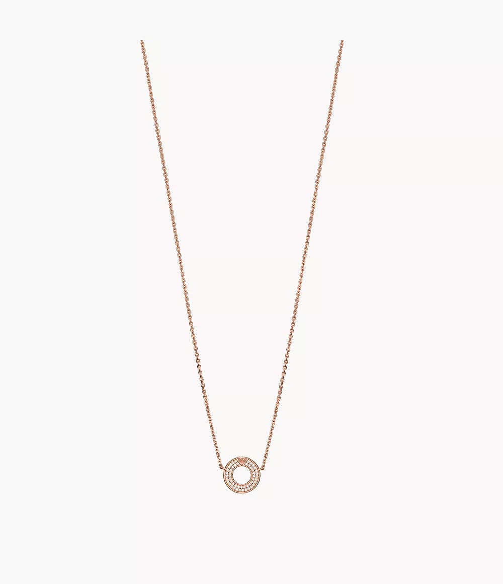 Emporio Armani Rose Gold-Tone Sterling Silver Pendant Necklace EG3588221 - Shop Authentic necklaces(s) from Maybrands - for as low as ₦224000!