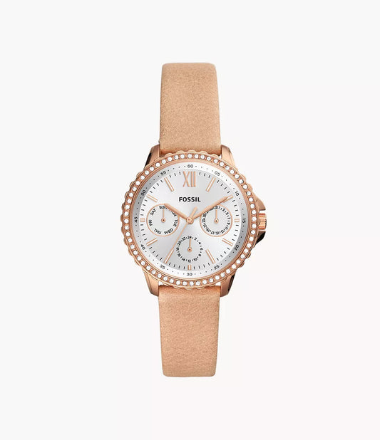 ES4888 - Fossil Izzy Multifunction Blush Leather Watch - Shop Authentic watches(s) from Maybrands - for as low as ₦184500! 