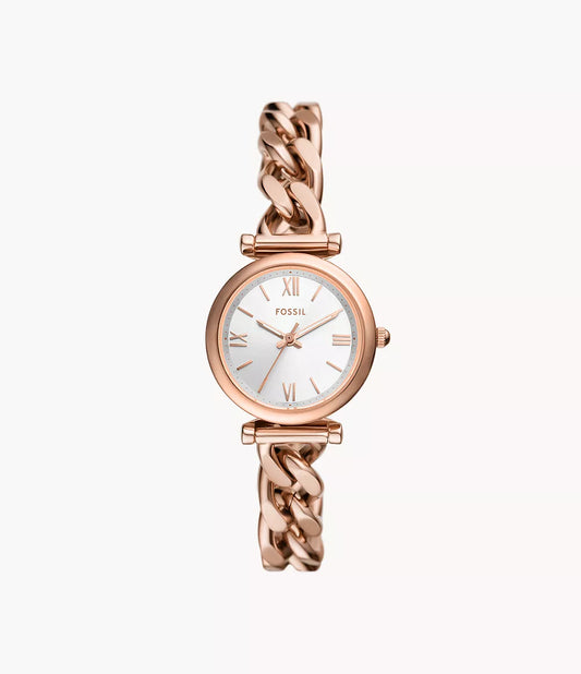 ES5330 - Fossil Carlie Three-Hand Rose Gold-Tone Stainless Steel Watch - Shop Authentic watches(s) from Maybrands - for as low as ₦196500! 