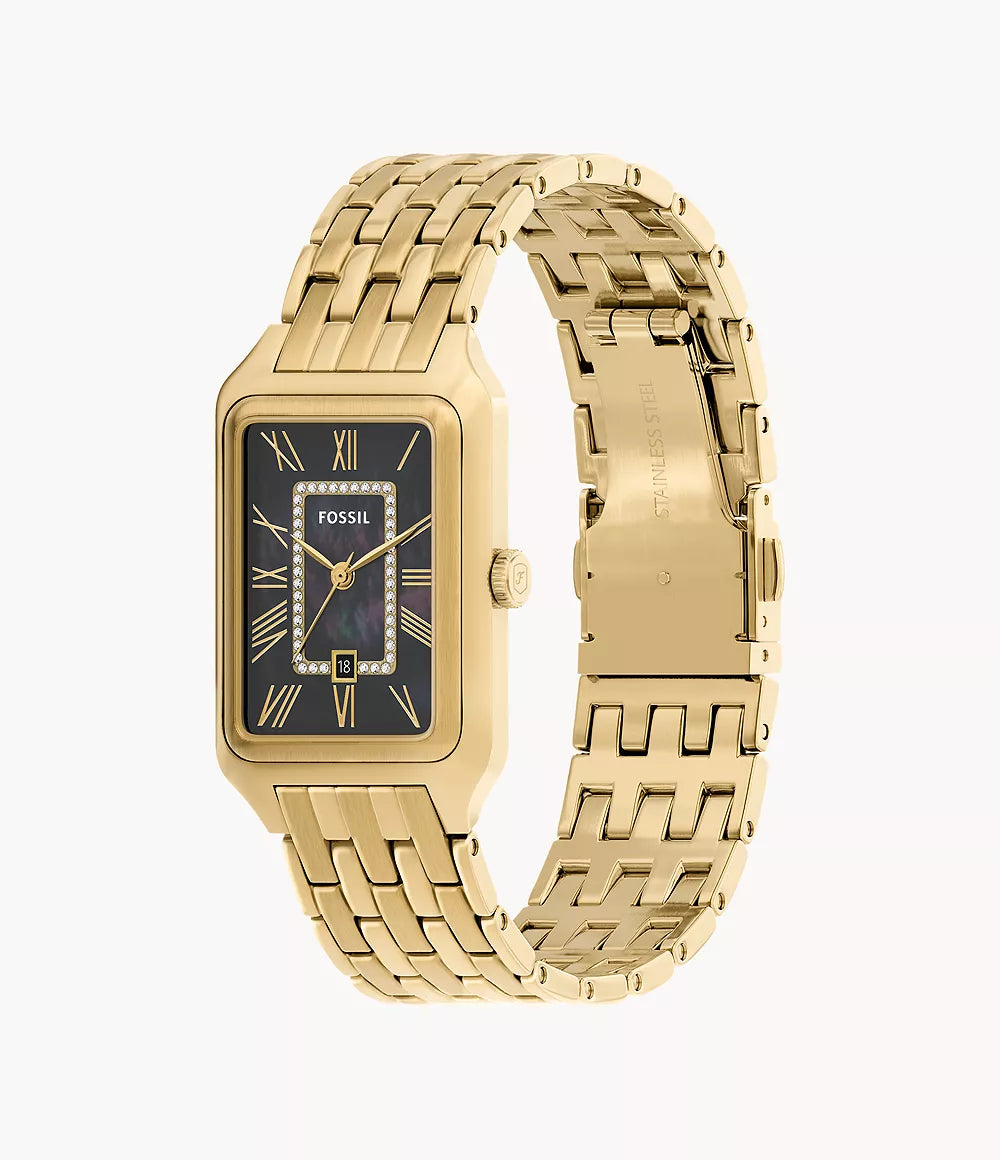 Raquel Three-Hand Date Gold-Tone Stainless Steel Watch ES5417 - Shop Authentic FOSWOMWAT(s) from Maybrands - for as low as ₦350000.01!