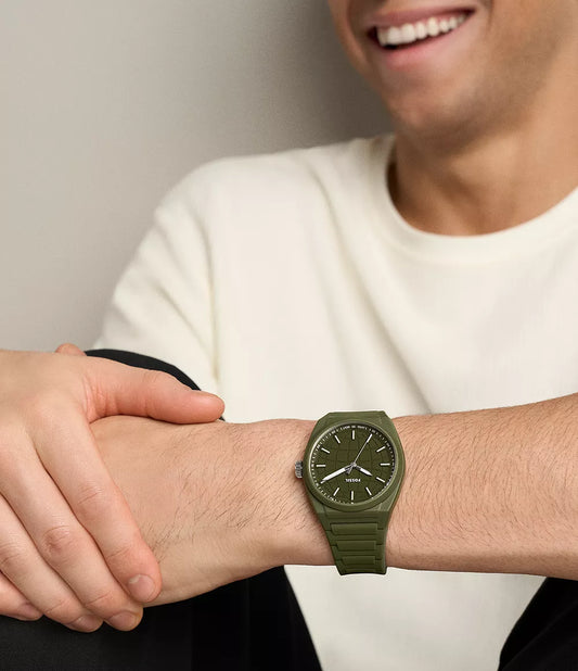 Everett 42mm Three-Hand Olive Silicone Watch FS6178 - Shop Authentic FOSMENWAT(s) from Maybrands - for as low as ₦213000!
