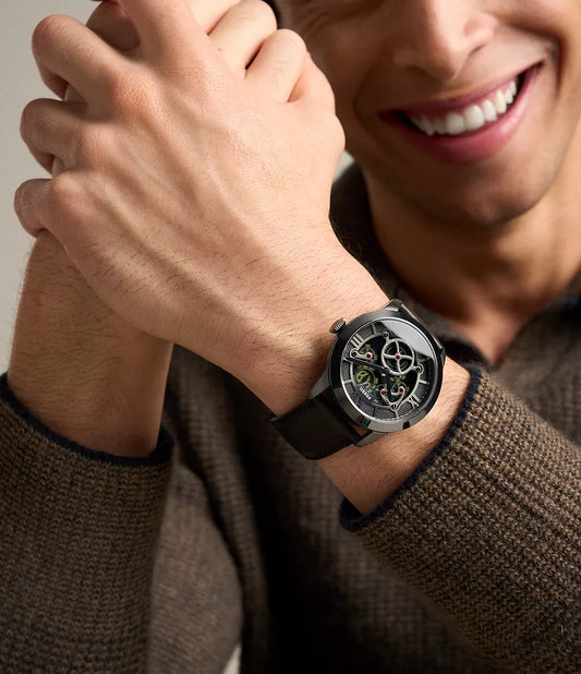 Townsman Big Tic 42mm Gunmetal Brown Leather Watch FS6191 - Shop Authentic FOSMENWAT(s) from Maybrands - for as low as ₦408000!