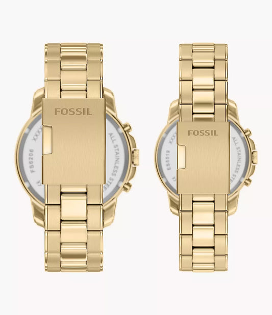 Grant 44mm Chronograph Gold-Tone Stainless Steel Watch Set FS6201SET - Shop Authentic FOSMENSET(s) from Maybrands - for as low as ₦798500!
