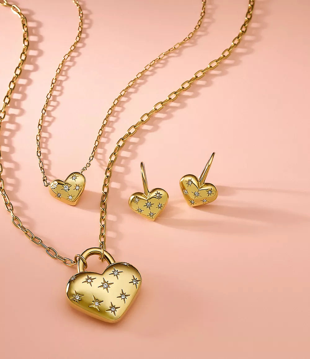 Sadie All My Love Gold-Tone Stainless Steel Heart Drop Earrings JF04833710 - Shop Authentic FOSWOMEAR(s) from Maybrands - for as low as ₦114500!