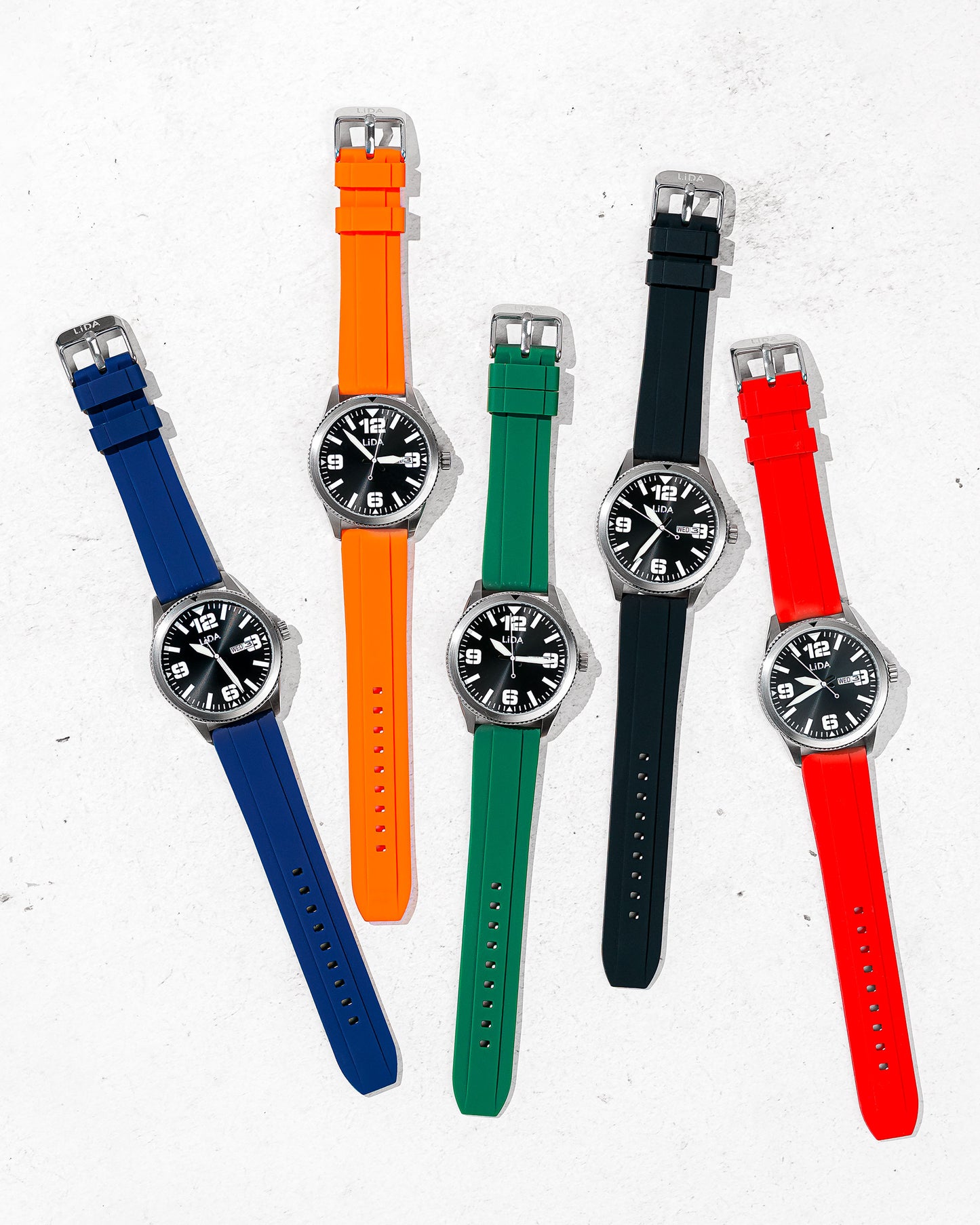 Lida Orange Silicone Date Watch LD00003 - Shop Authentic LIDFASWAT(s) from Maybrands - for as low as ₦143500!