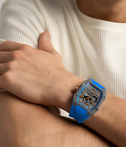 Machine X1 42mm Automatic Blue Silicone Watch ME3285 - Shop Authentic FOSMENWAT(s) from Maybrands - for as low as ₦1071500!