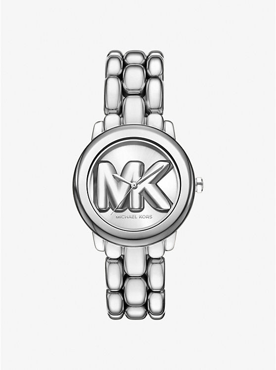 Authentic MK watch in silver MICHAEL KORS Bryn 40MM SS Crystal Silver Dial Women main image 3