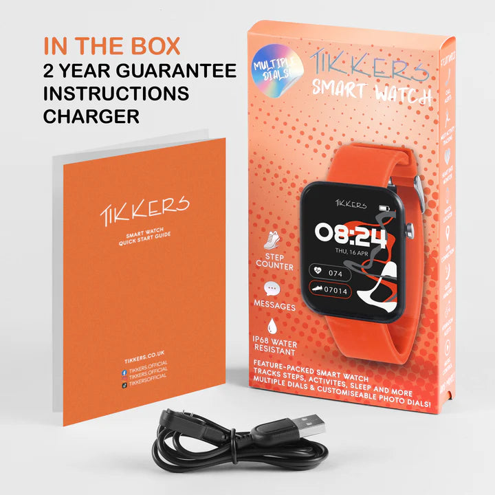 Tikkers Series 13 Orange Silicone Strap Smart Watch For Kids TKS13-0027 - Shop Authentic PERTIKWAT(s) from Maybrands - for as low as ₦44500!