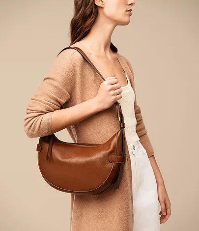 ZB1847200 - Fossil Harwell Brown Leather Hobo Bag For Women - Shop Authentic handbag(s) from Maybrands - for as low as ₦456500!