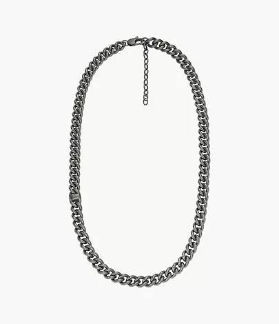 DIESEL Men’s Gunmetal Steel Chain 