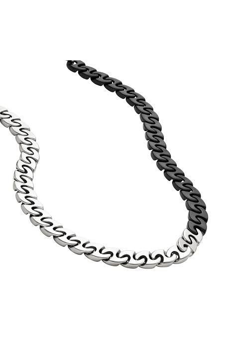 Diesel Men’s Gunmetal Steel Chain