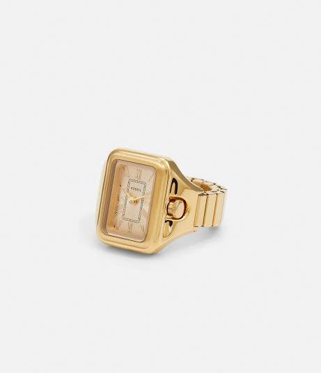  Fossil Raquel Gold-Tone Stainless Steel Rings 