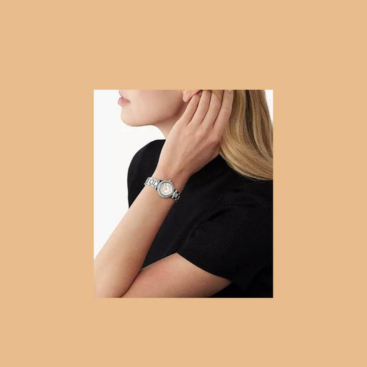 Micheal Kors Camille Silver Stainless Steel Watch