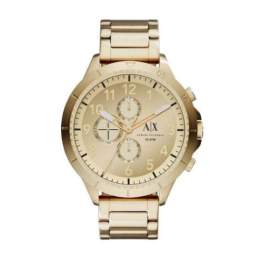 Armani Exchange Gold & Black Watches 