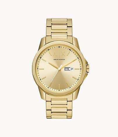  Armani Exchange Gold Steel Street Watches