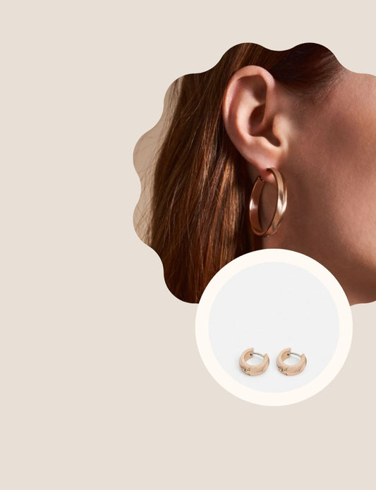 the Best Harlow Rose Gold  Fossil Earrings
