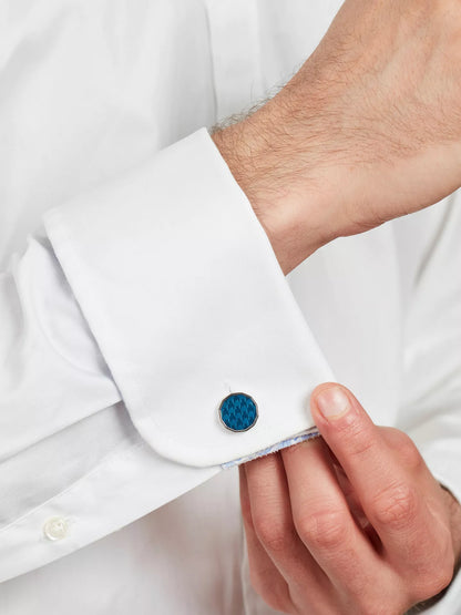 Dogtooth Enamel Navy Cufflink - Shop Authentic cufflinks(s) from Maybrands - for as low as ₦91000! 