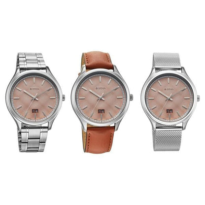 Titan Classique Palette of Time Analog with Rust Orange Dial Interchangeable Straps Watch with for Men 10033SL04 - Shop Authentic TITMENWAT(s) from Maybrands - for as low as ₦196500! 