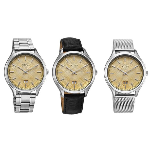 Titan Classique Palette of Time Analog with Yellow Dial Interchangeable Straps Watch with for Men 10033SL05 - Shop Authentic TITMENWAT(s) from Maybrands - for as low as ₦196500! 