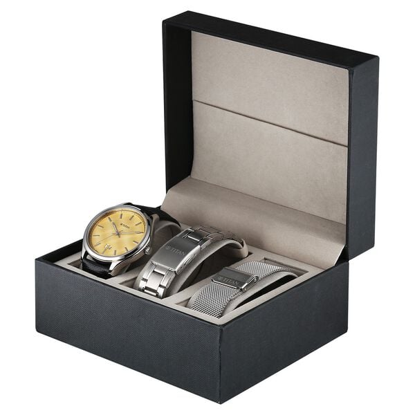 Titan Classique Palette of Time Analog with Yellow Dial Interchangeable Straps Watch with for Men 10033SL05 - Shop Authentic TITMENWAT(s) from Maybrands - for as low as ₦196500! 