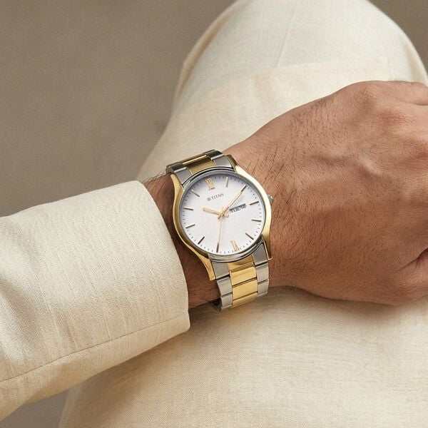 Titan Karishma Regal Classic Day-Date Men's Dress Watch 10059BM03 - Shop Authentic TITMENWAT(s) from Maybrands - for as low as ₦116000! 