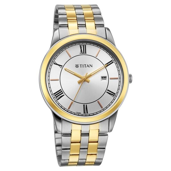 Titan Karishma Festive Analog with Silver Dial Dual Tone Stainless Steel Strap Watch for Men - Shop Authentic TITMENWAT(s) from Maybrands - for as low as ₦96000! 