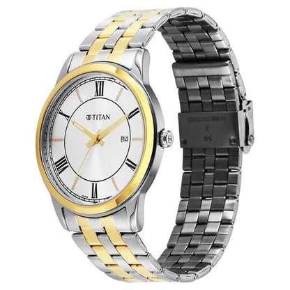 Titan Karishma Festive Analog with Silver Dial Dual Tone Stainless Steel Strap Watch for Men - Shop Authentic TITMENWAT(s) from Maybrands - for as low as ₦96000! 