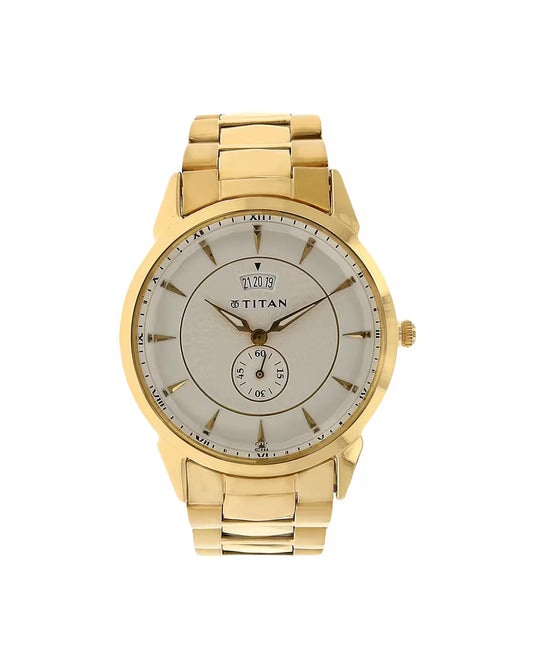 Regalia Quartz Analog With White Dial Watch For Men NT1521YM01 - Shop Authentic TITMENWAT(s) from Maybrands - for as low as ₦148500! 