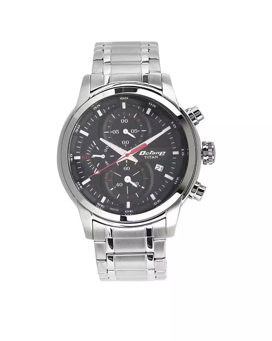 Titan Octane Chrono Black Dial Stainless Steel Strap watch for Men NU90086SM01 - Shop Authentic TITMENWAT(s) from Maybrands - for as low as ₦279500! 