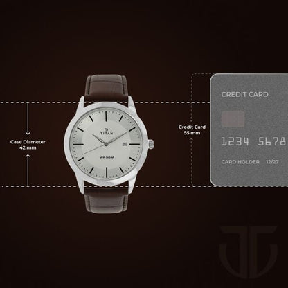 Titan Classic Men Analog Watch with Leather Strap NT1584SL03 - Shop Authentic TITMENWAT(s) from Maybrands - for as low as ₦83000! 