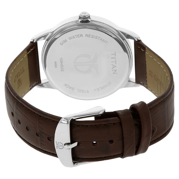 Titan Classic Men Analog Watch with Leather Strap NT1584SL03 - Shop Authentic TITMENWAT(s) from Maybrands - for as low as ₦83000! 