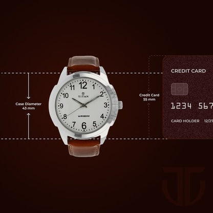 Titan Quartz Analog White Dial Leather Strap Watch for Men NS1585SL07 - Shop Authentic TITMENWAT(s) from Maybrands - for as low as ₦70000! 