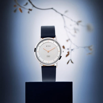 Titan Edge Quartz Analog White Dial Blue Leather Strap Watch For Men NS1595SL06 - Shop Authentic TITMENWAT(s) from Maybrands - for as low as ₦257500! 