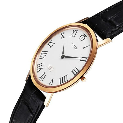 Titan Edge Quartz Analog White Dial Black Leather Strap Watch For Men NS1595WL01 - Shop Authentic TITMENWAT(s) from Maybrands - for as low as ₦270500! 