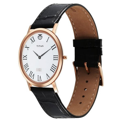 Titan Edge Quartz Analog White Dial Black Leather Strap Watch For Men NS1595WL01 - Shop Authentic TITMENWAT(s) from Maybrands - for as low as ₦270500! 