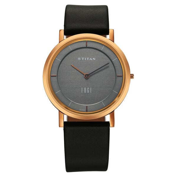 Titan Edge Quartz Analog Anthracite Dial Black Leather Strap Watch For Men NS1595WL09 - Shop Authentic TITMENWAT(s) from Maybrands - for as low as ₦266500! 