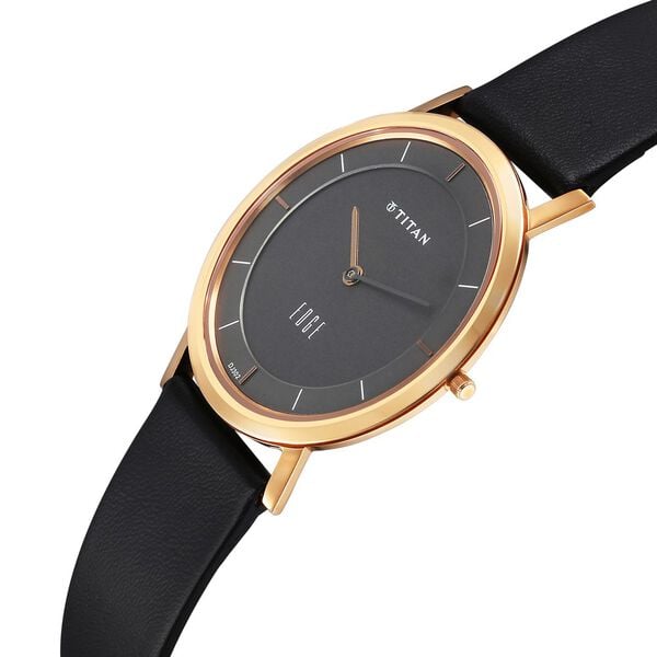 Titan Edge Quartz Analog Anthracite Dial Black Leather Strap Watch For Men NS1595WL09 - Shop Authentic TITMENWAT(s) from Maybrands - for as low as ₦266500! 