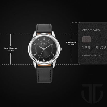 Titan Karishma Zing Quartz Analog Black Dial Leather Strap Watch for Men 1638SL02 - Shop Authentic TITMENWAT(s) from Maybrands - for as low as ₦55000! 